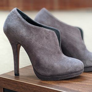 Aldo Grey Suede Ankle Bootie
